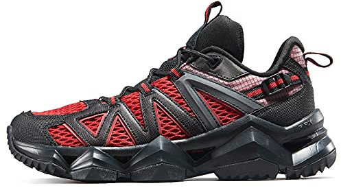 RAX Ampibious Wasser-Wanderschuhe für Herren, Kajakfahren, Kanufahren, schnell trocknend, Schwarz, 44 EU