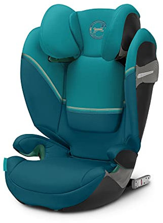 Cybex Gold Solution S2 i-Fix Child's Car Seat, For Cars With and Without ISOFIX, Group 2/3 (15-50 kg), From Approx. 3 to 12 Years, River Blue