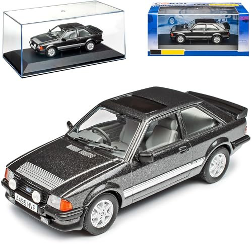 NEW Ford Escort MK3 RS1600i 3 Türer Graphite Grau Schwarz 3. Generation 1980-1986 1/43 Corgi Vanguards Modell Auto