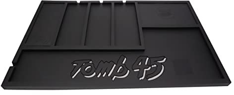 Tomb45 Powered Mat Organisationsmatte mit kabelloser Ladefunktion, schnelles kabelloses Laden für Handy, Airpods, Powerclips an Schermaschinen und Trimmern und BeamTeam XL schnurlose Airbrush
