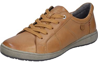 Josef Seibel Damen Low-Top Sneaker Caren 42,Weite G (Normal),Wechselfußbett,straßenschuhe,Strassenschuhe,Sportschuhe,Braun (Camel),39 EU