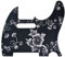 Dopro Tele-Gitarre mit 8 Löchern, 3D-gedruckt, Kunststoff, passend für USA/mexikanische Fender Telecaster Blumenmuster