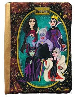 Funda artesanal mediana de solapa para libros de VILLANAS CLÁSICAS + marcapáginas de regalo, funda de algodón ecológico, acolchada, libros. Regalo ideal para adolescentes