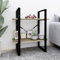 homiuse Metallregal Sonoma-Eiche Leiterregal 60x30x70 cm BüCherregal KüChenregal Wand Kinder BüCherregal Regal Schmal Badschrank Schmal WüRfelregal Kellerregal Leicht Zu Reinigen