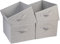 BOMKEE 4 Piece Collapsible Sorage Bins, Wardrobe Storage Organiser Drawers Fabric Storage Boxes with Handles for Toys, Clothes