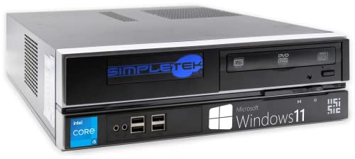 SIMPLETEK SFF Core i5 16GB RAM 240GB SSD 1TB HDD 4GB GPU GTX 1050 TI Windows 11 Pro | Seriell RS232 LPT (überholt)
