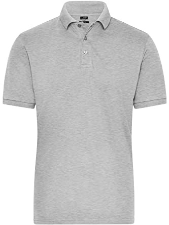 James & Nicholson Herren Bio Workwear Polo Stretch - Polo aus weichem Elastic-Piqué