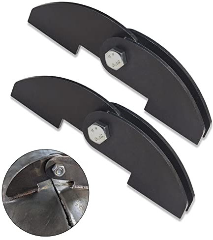 Lot de 2 charnières robustes pour fumoir de barbecue – Taille : 20,3 x 5,3 cm – Pièces de bricolage soudées sur grande plaque en acier de 3/16 – Soudure sur noir
