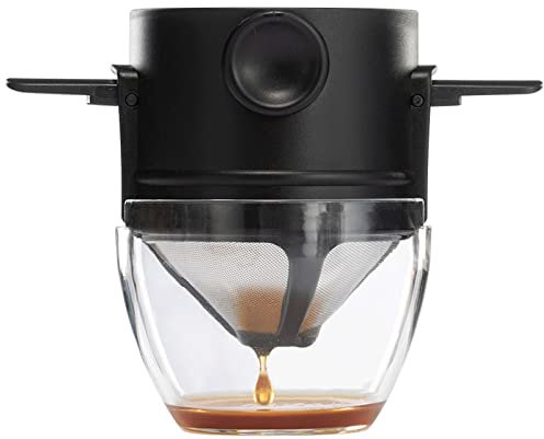 XiVue Cafetière Cafetière Mini Verser sur Café Goutteur Réutilisable Pliable Filtre À Café Portable sans Papier Cafetière pour Bureau Maison Voyage Camp
