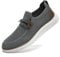 CAIQDM Bequeme nackte Slip-On-Loafer für Herren hautfreundliche rutschfeste Innensohlen Walking-Freizeitschuhe Retro-Mode leichte und atmungsaktive Outdoor-Fitness-Joggingschuhe Hellgrau EU 46