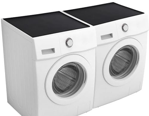 XIHIRCD 2pcs Washer Dryer Top Protector Mat, 23.6x19.7 Inch Washer and Dryer Covers for the Top Waterproof Anti-Slip Silicone Rubber Mat for Washing Machine Laundry Room Accessories