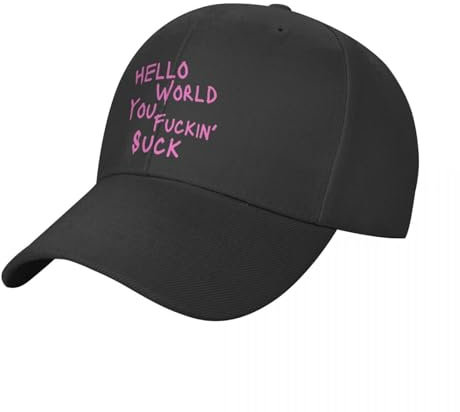 CanKan Basecap Rosa Comic-Text, Papercuts-Songtexte, Baseball-Cap, individuelle Cap, Trucker-Hüte, lustiger Hut, Damen-Cap, Herren