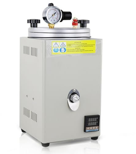 Hydravex Wax Injector Jewelry Tool Wax Injection Machine for Complex Jewellery Making Kit Beading Jewellery Making with Pressure Gauge and Pump Handle, Adjustable Temperature 0-100℃