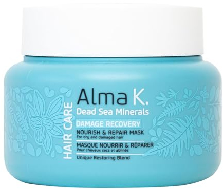 Alma K Nourish and Repair Hair Mask - Hair Moisturizer with Hyaluronic Acid, Argan Oil - Deep Conditioning Hair Mask for Damaged Hair - 200 ml