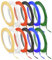 JJZGPP 12 Pièces 3mmx13m Diagramme Graphique Ruban à Grille Marquage tableau blanc de Auto-adhésif, Assortiment 6 couleurs, 13 m par rouleau