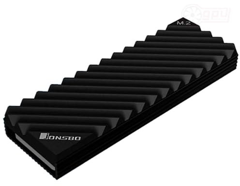 New M.2 NVME Heatsink Cooling Pads SSD Radiator - M.2 Heatsink Cooler, NVMe M.2 2280 SSD Double-Sided Heat Sinks with Silicone Thermal Pad for PC/PS5 (Black)