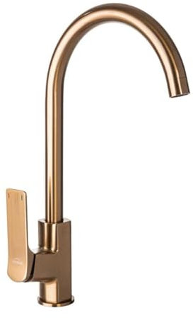 Mitigeur d'évier de cuisine en cuivre brossé bronze monté sur le pont Swan NERI Plus