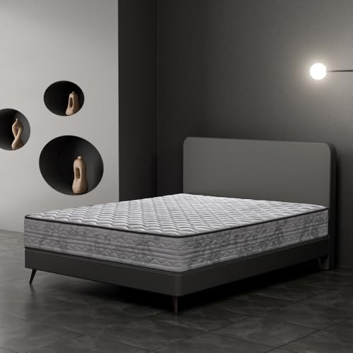 CHESTIA Colchón 135 x 200 cm Viscoelástico Zeus | Altura 27cm | Firmeza Alta para Soporte Lumbar | Oeko Tex | Transpirable y Ortopédico | Hecho en España.