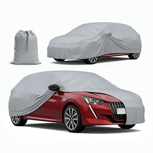 MOTOS Auto Abdeckplane Größe XL – 510 x 178 x 119 cm, Autogarage Abdeckung, Ganzjähriger Hagelschutzplane Auto, 100% Wasserdicht, UV- und Temperaturbeständig, Einfach zu Reinigen, Inkl. Tasche