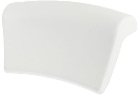 WRITWAA PU Badewannenkissen mit Starkem Saugnapf Ergonomisches Nackenkissen Weiches Badekissen für Altersgruppen rutschfest Komfortabel Einfach zu Befestigen Weiß
