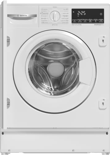 Bosch WKD28490EU Serie 6 Lavasciuga da incasso 8/5 kg, Classe E/A | Lavasciuga con sistema di asciugatura automatica, Motore silenzioso, Programma lava e asciuga in un unico ciclo di 60 minuti