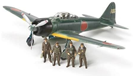 TAMIYA TAM61108 - 0.075 Mitsubishi A6M3/3a Zero Fighter PE Flugzeug - Plastikbausatz - Modellbau - originalgetreue Nachbildung - detaillierter Bausatz - Basteln - Hobby - Zusammenbauen