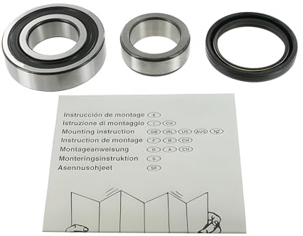 SKF Radlagersatz mit Wellendichtring VKBA 6826 Position Hinterachse Außendurchmesser 62 mm Höhe 111 mm Länge 111 mm Breite 84 mm - OE Qualität | Kompatibel mit: SUZUKI IGNIS I, WAGON R+ Schrägheck