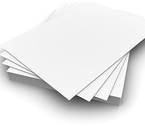 Dickes Drucker-Papier, A4, 160 g/m², weißes Kartonpapier – geeignet für alle Drucker. weiß