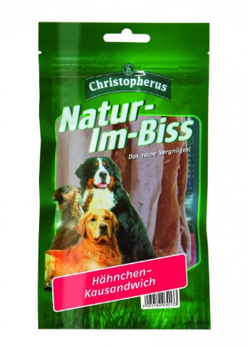Allco | Christopherus Natur-Im-Biss Hühnchen-Kausandwich | 12 x 70 g
