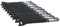 Ex-Pro® Reusable Hook & Loop with Eyelet Self-Gripping Cable Ties 150mm x 20mm - 10 Pack Black