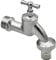 Stabilo-Sanitaer Wasserhahn 3/4 Zoll DN20 Garten Aussen Messing Ventil Auslaufhahn Auslaufventil Hahn Ventilauslaufhahn
