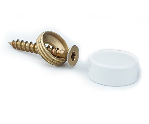 Logistic Sign System Zierkappe, Abdeckkappe, Spiegelschraube, Weiss beschichtet (Ø 10 mm)