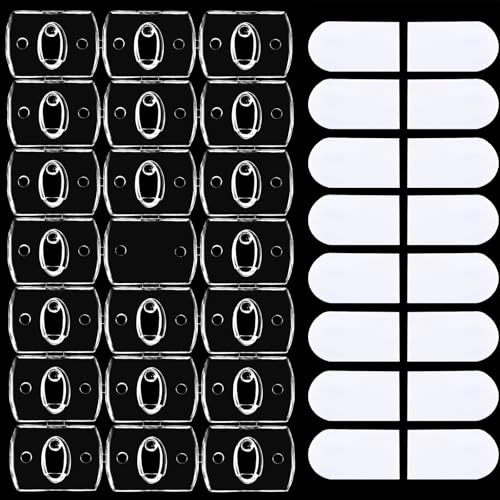 Blulu 100 clips de luz de Navidad para exteriores, clips adhesivos para luz de patio, ganchos decorativos para luz, mini clips de cable, clips de decoración, ganchos autoadhesivos para luces de hadas