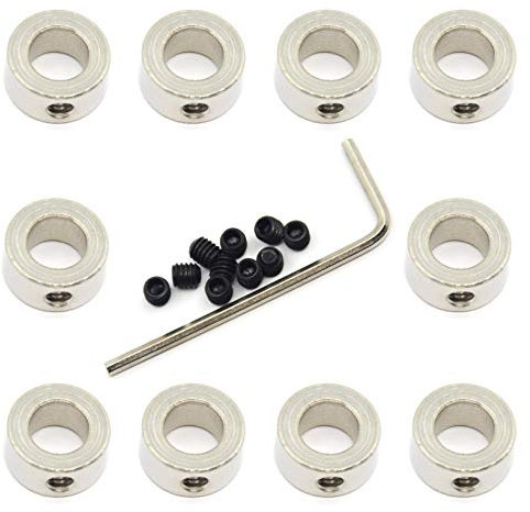 Befenybay 10 Stück Sicherungsring 8 mm Wellensicherungsring T8 Gewindesicherungsring für CNC-Teile (8 mm-Silber)