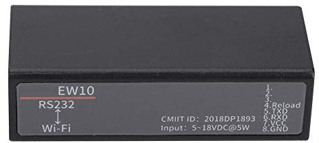 WiFi Serial Server, 2,412 GHz-2,484 GHz Elfin-EW10 zu WiFi Ethernet RS232 Drahtloses Netzwerk Modbus, Unterstützung IP, TCP, UDP, DHCP, DNS, HTTP, Auto IP, Modbus TCP