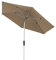 Doppler Sonnenschirm für den Garten SL-AZ Auto Tilt 275 cm Greige I Gartenschirm knickbar I Kurbelschirm mit UV-Schutz 80+ I Kurbelschirm aus Aluminium I regenabweisendes Polyester-Schirmdach