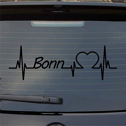 Hellweg Druckerei Bonn Herzschlag Puls Stadt Liebe Auto Aufkleber Sticker Heckscheibenaufkleber
