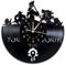 Smotly Vinyl Wanduhr, große Uhr mit World of Warcraft Thema Wanddekoration, Hauptdekoration Geschenk von Retro-Dämon Illidan Figur,A