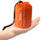 Vaupan Notfallschlafsack, Leichter Thermo-Biwaksack, Survival Shelter Deckentaschen, Wasserdichter Survival Schlafsack Tragbarer Sack für Camping, Wandern, Outdoor (Orange)