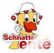 Spreadshirt Sandmännchen Schnatterinchen Schnatterente Sticker, max. 10x10 cm, 10 x 10 cm, Transparent glänzend