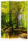 murando Akusticher Raumteiler Natur Foto Paravent 135x172 cm beidseitig auf Vlies-Leinwand Bedruckt Akustikschaum Trennwand Spanische Wand Sichtschutz Home Office Wald c-B-0354-z-b