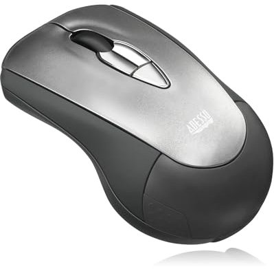 ADESSO iMouse P10 Wireless Air Mouse Mobile Präsentationsfernbedienung, Laserpointer, Presenter Clicker mit programmierbaren Tasten und Handgesten, USB-Empfänger für Laptop, Klassenzimmer, Büro
