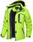 TACVASEN Damen Übergangsjacke Warm Winterjacke Gefüttert Wanderjacke Ski Jacket mit Wasserdichtem Reißverschluss, Neongrün, XXL
