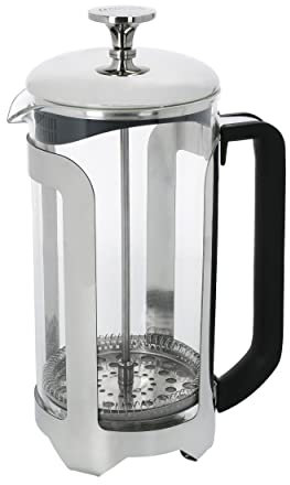 La Cafetière Roma Stainless Steel Cafetière, Eight Cup, Silver, Gift Boxed