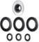 GODOX 20/30/40 Degree Honeycomb Grid set R200-HC & Metal Ring Reflector RTF-25S for Godox R200 Ring Flash Camera Flash Accessory Studio Photo Photography Lighting Modifier (Complete Accessories Kit)