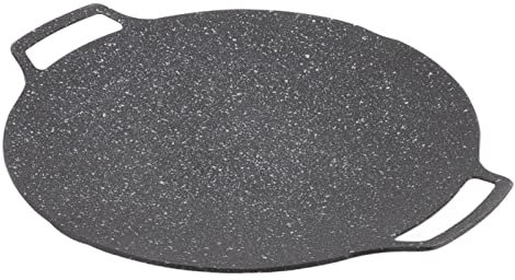 Padella per Barbecue Coreana, Piastra per Barbecue Antiaderente Senza Fumo Piastra per Fornelli in Lega di Alluminio Piastra per Barbecue Coreana Padella per Barbecue Portatile (Tipo universale 33 cm)