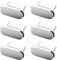 Jagowa 6 Pcs Mobile Phone Anti-Dust Plugs Type-C Cap Protector for Most Type-C Dust Cap Port Anti Dust Cover (Silver)