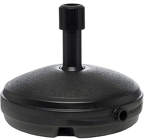 UR CHOICE Garden 7L Parasol Base - Sturdy & Durable Garden Round Umbrella Stand (Black)