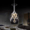 YUISLE Modern Creative Crystal Chandelier Wine Glass LED Glass Chandelier Modern Minimalist Ceiling Lamp Pastoral Cafe Bar Living Room Cafe Restaurant Restaurant
