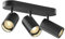 SLV ASTO TUBE |Deckenleuchte, Deckenspot, Aufbauleuchte, Innenbeleuchtung für Wohnzimmer, Schlafzimmer, Küche, Diele, Kinderzimmer | Aluminium, zylindrisch, max. 3x10W, schwarz
